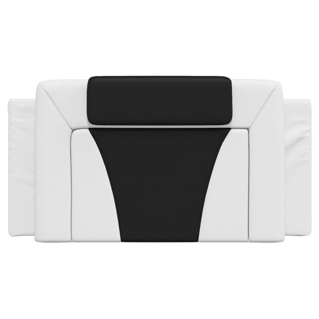 Cuscino Testiera Viana Nero e Bianco 100 cm in Similpelle