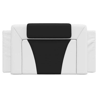 Cuscino Testiera Viana Nero e Bianco 100 cm in Similpelle