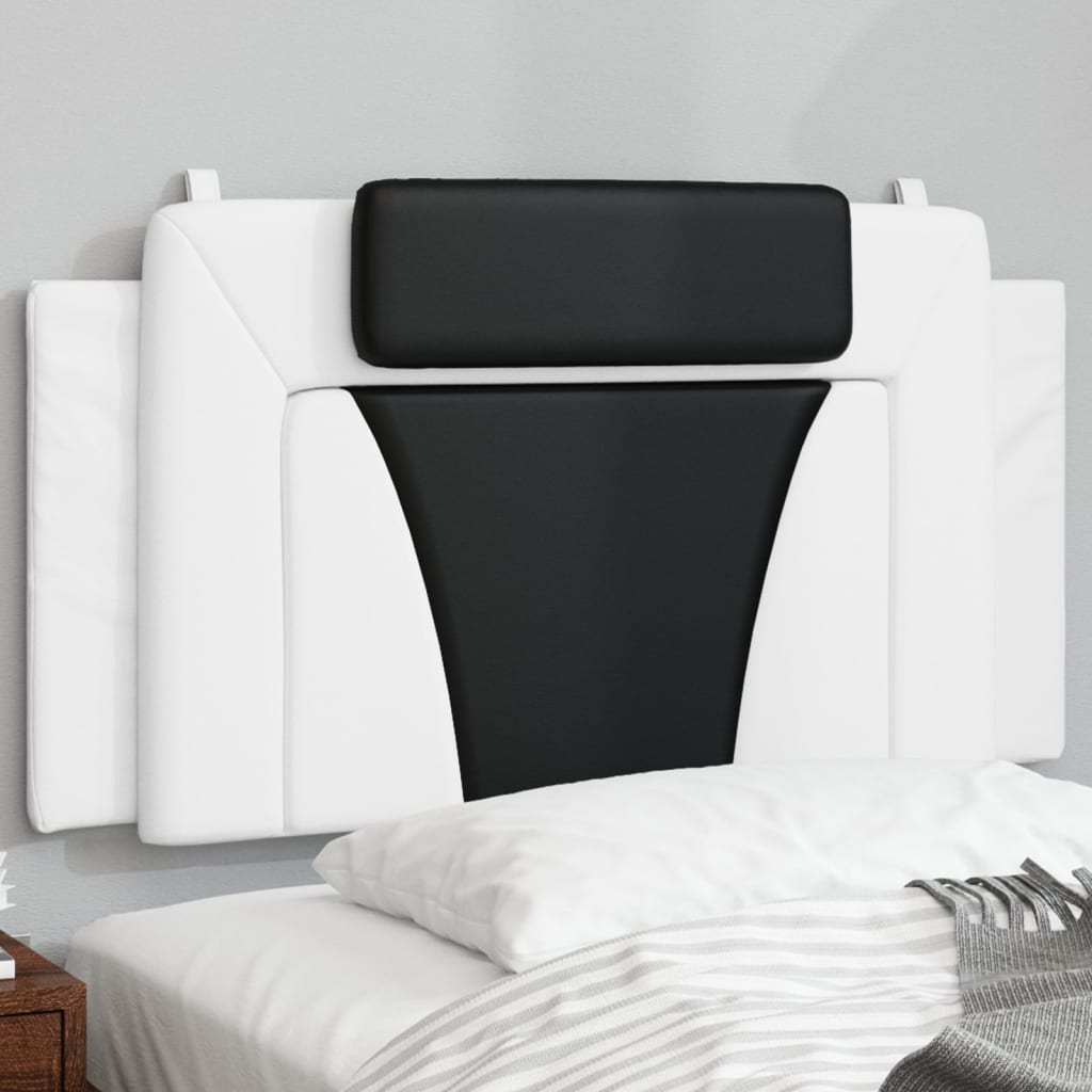 Cuscino Testiera Viana Nero e Bianco 100 cm in Similpelle