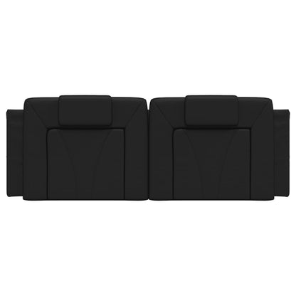 Cuscino Testiera Viana Nero 120 cm in Similpelle