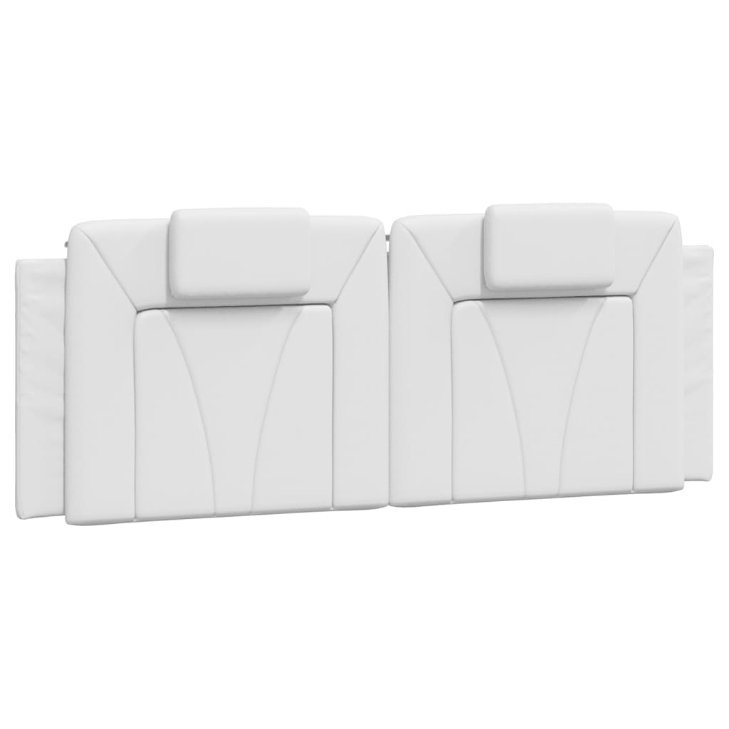 Cuscino Testiera Viana Bianco 120 cm in Similpelle