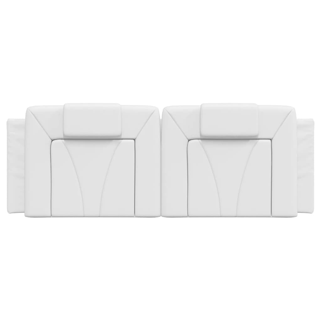 Cuscino Testiera Viana Bianco 120 cm in Similpelle
