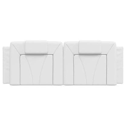 Cuscino Testiera Viana Bianco 120 cm in Similpelle