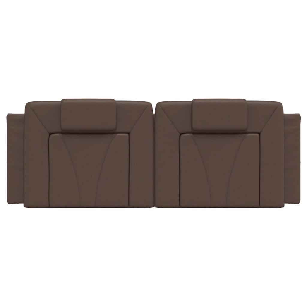 Cuscino Testiera Viana Marrone 120 cm in Similpelle