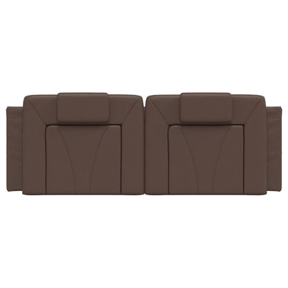 Cuscino Testiera Viana Marrone 120 cm in Similpelle