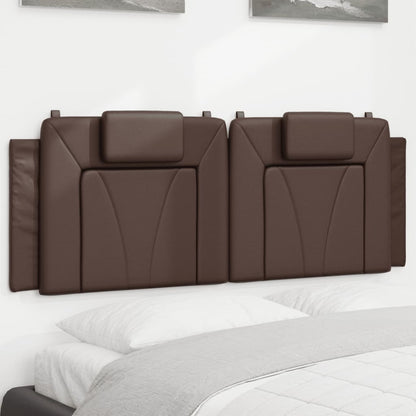 Cuscino Testiera Viana Marrone 120 cm in Similpelle