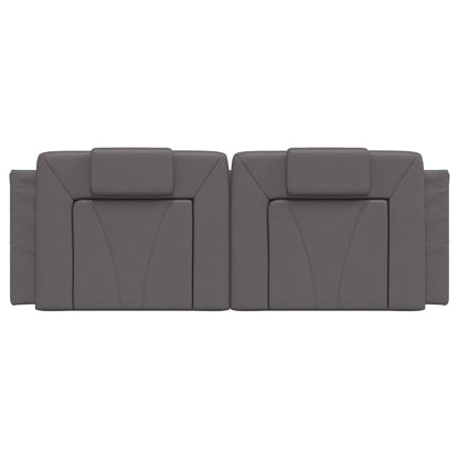 Cuscino Testiera Viana Grigio 120 cm in Similpelle