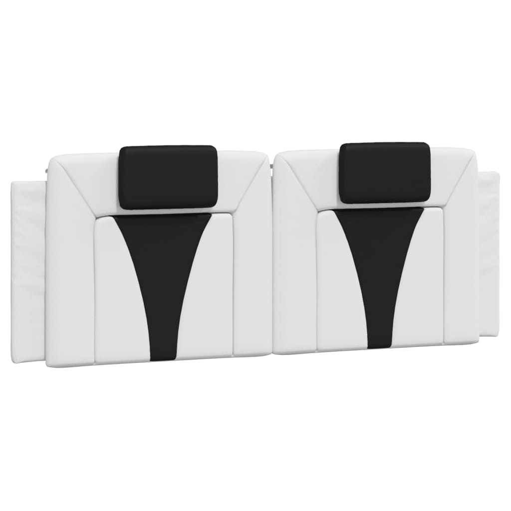 Cuscino Testiera Viana Nero e Bianco 120 cm in Similpelle