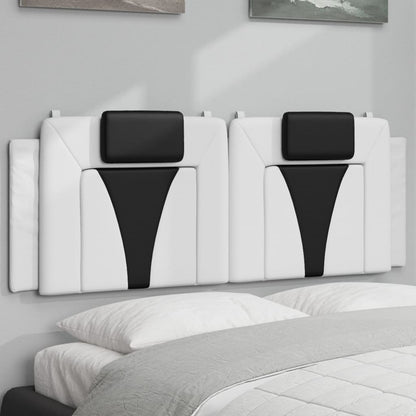 Cuscino Testiera Viana Nero e Bianco 120 cm in Similpelle
