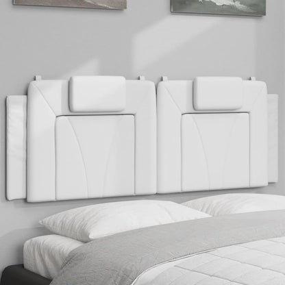 Cuscino Testiera Viana Bianco 140 cm in Similpelle