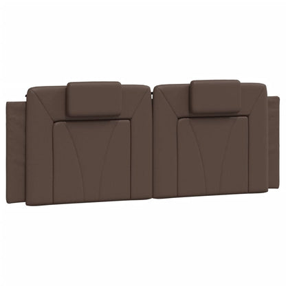 Cuscino Testiera Viana Marrone 140 cm in Similpelle