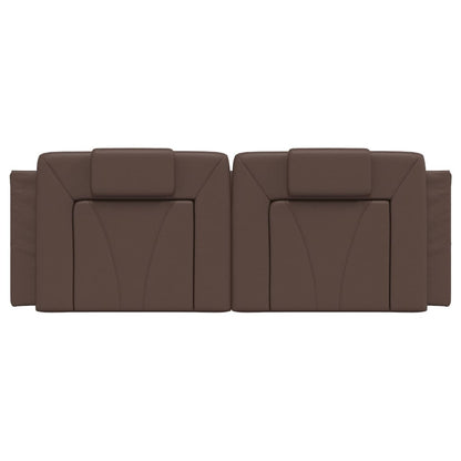Cuscino Testiera Viana Marrone 140 cm in Similpelle