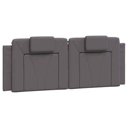 Cuscino Testiera Viana Grigio 140 cm in Similpelle