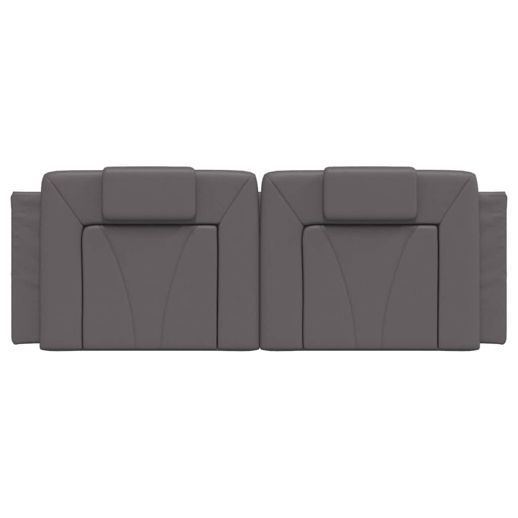 Cuscino Testiera Viana Grigio 140 cm in Similpelle