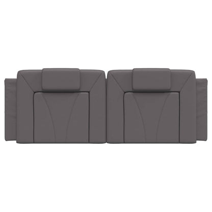 Cuscino Testiera Viana Grigio 140 cm in Similpelle