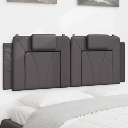 Cuscino Testiera Viana Grigio 140 cm in Similpelle