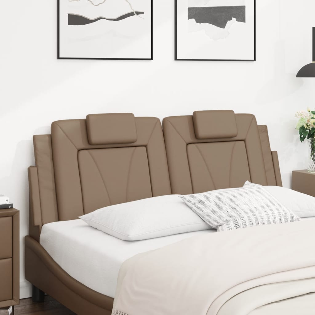 Cuscino Testiera Viana Cappuccino 140 cm in Similpelle