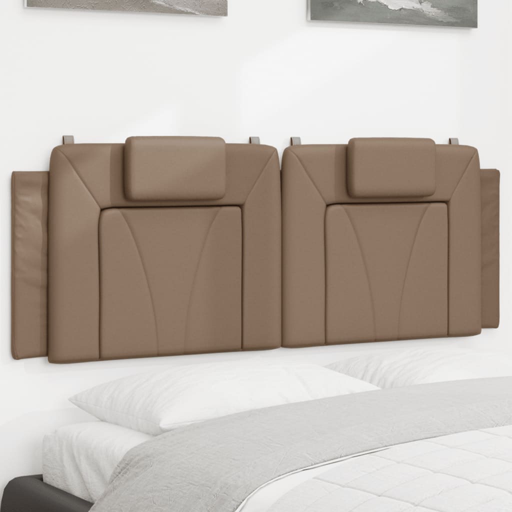 Cuscino Testiera Viana Cappuccino 140 cm in Similpelle
