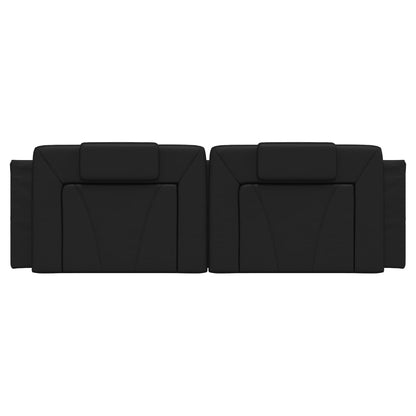 Cuscino Testiera Viana Nero 160 cm in Similpelle