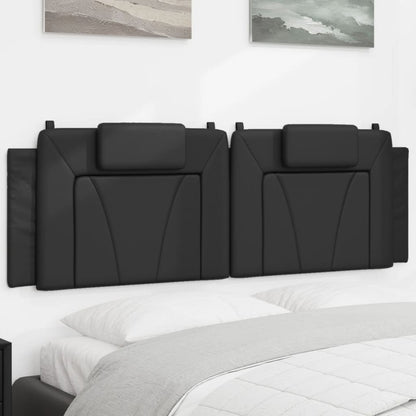 Cuscino Testiera Viana Nero 160 cm in Similpelle