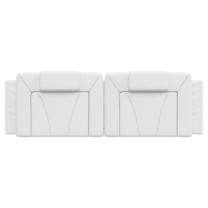 Cuscino Testiera Viana Bianco 160 cm in Similpelle