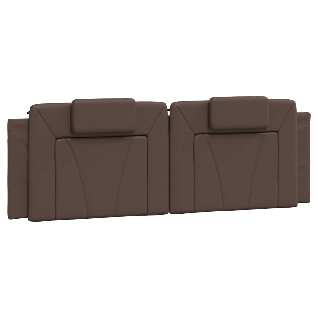 Cuscino Testiera Viana Marrone 160 cm in Similpelle