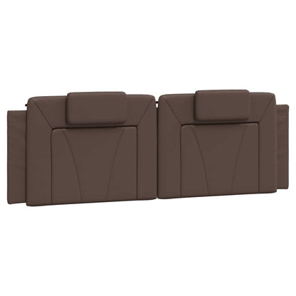 Cuscino Testiera Viana Marrone 160 cm in Similpelle