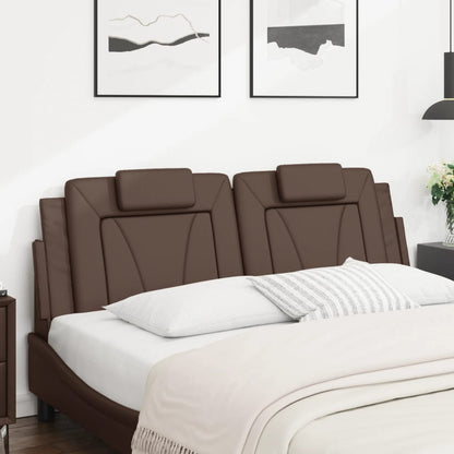 Cuscino Testiera Viana Marrone 160 cm in Similpelle