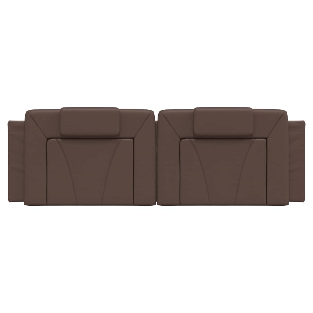 Cuscino Testiera Viana Marrone 160 cm in Similpelle