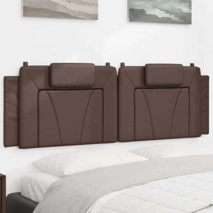 Cuscino Testiera Viana Marrone 160 cm in Similpelle