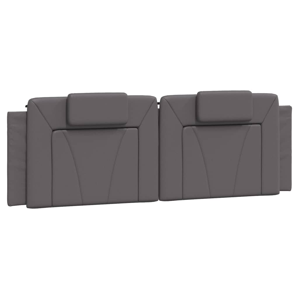 Cuscino Testiera Viana Grigio 160 cm in Similpelle