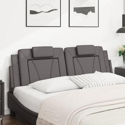 Cuscino Testiera Viana Grigio 160 cm in Similpelle