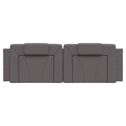 Cuscino Testiera Viana Grigio 160 cm in Similpelle