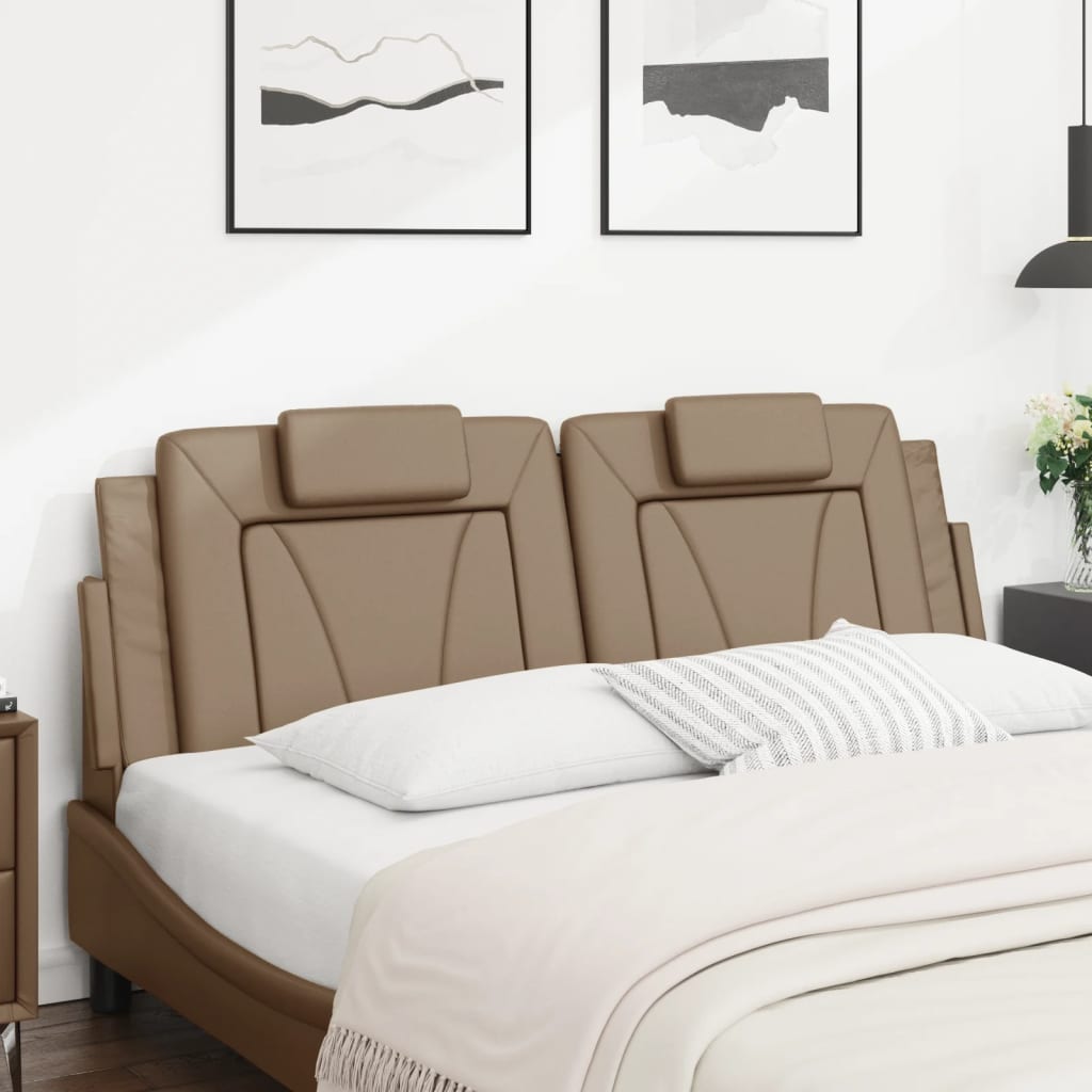 Cuscino Testiera Viana Cappuccino 160 cm in Similpelle