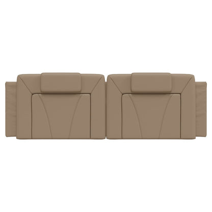 Cuscino Testiera Viana Cappuccino 160 cm in Similpelle