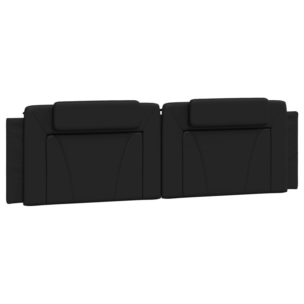 Cuscino Testiera Viana Nero 180 cm in Similpelle