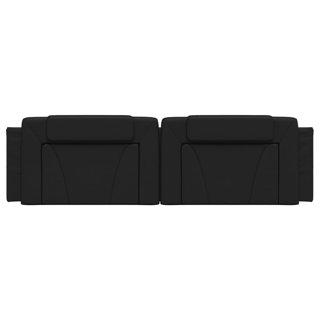 Cuscino Testiera Viana Nero 180 cm in Similpelle