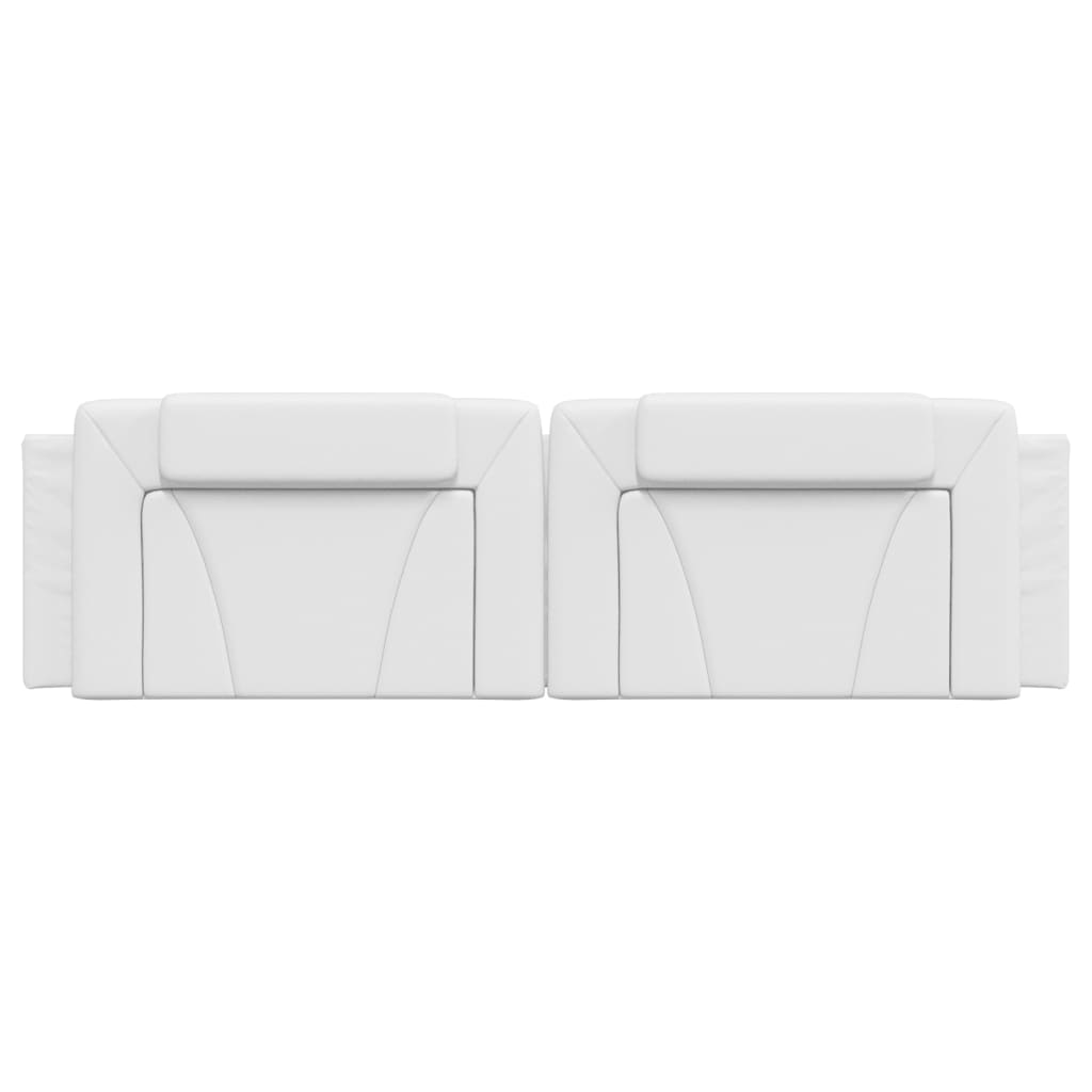 Cuscino Testiera Viana Bianco 180 cm in Similpelle