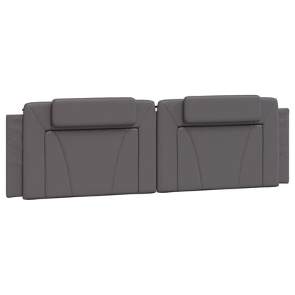 Cuscino Testiera Viana Grigio 180 cm in Similpelle