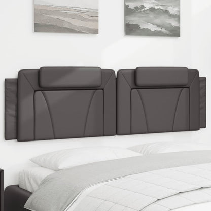 Cuscino Testiera Viana Grigio 180 cm in Similpelle