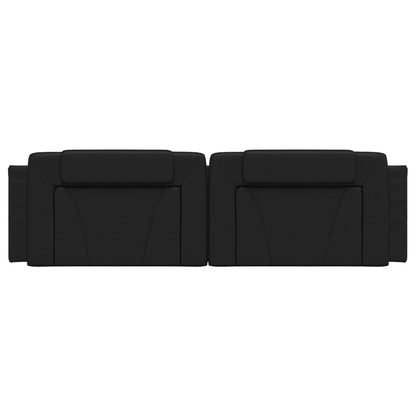 Cuscino Testiera Viana Nero 183 cm in Similpelle