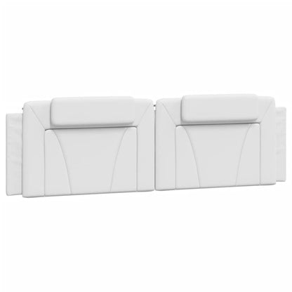 Cuscino Testiera Viana Bianco 183 cm in Similpelle