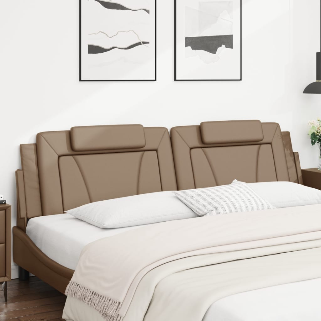 Cuscino Testiera Viana Cappuccino 200 cm in Similpelle