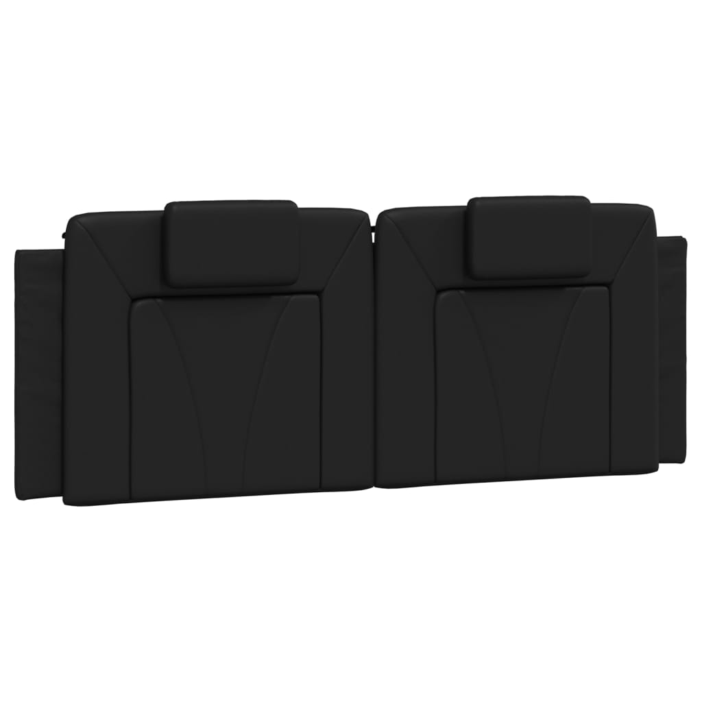 Cuscino Testiera Viana Nero 152 cm in Similpelle