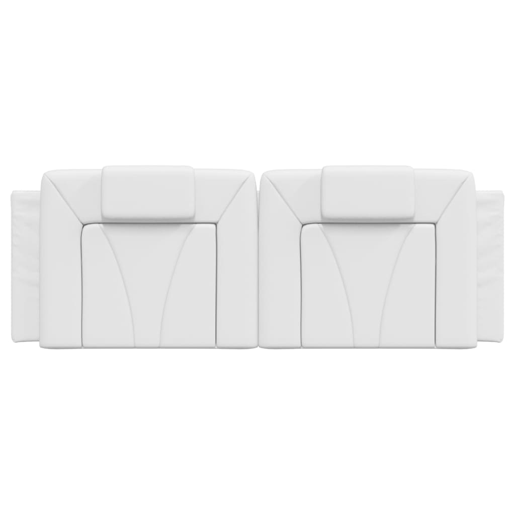 Cuscino Testiera Viana Bianco 152 cm in Similpelle