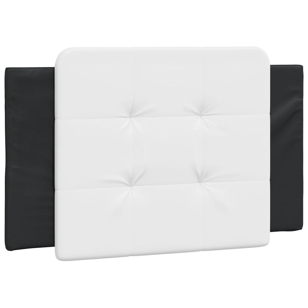 Cuscino Testiera Nero e Bianco 80 cm in Similpelle