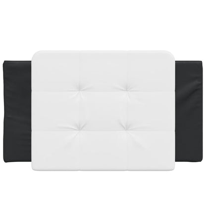 Cuscino Testiera Nero e Bianco 80 cm in Similpelle