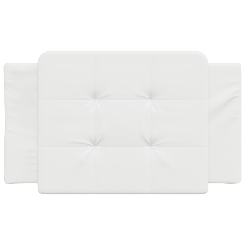 Cuscino Testiera Bianco 90 cm in Similpelle