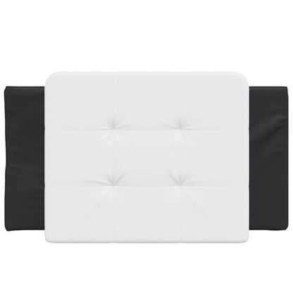 Cuscino Testiera Nero e Bianco 90 cm in Similpelle