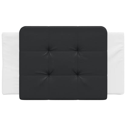 Cuscino Testiera Nero e Bianco 90 cm in Similpelle